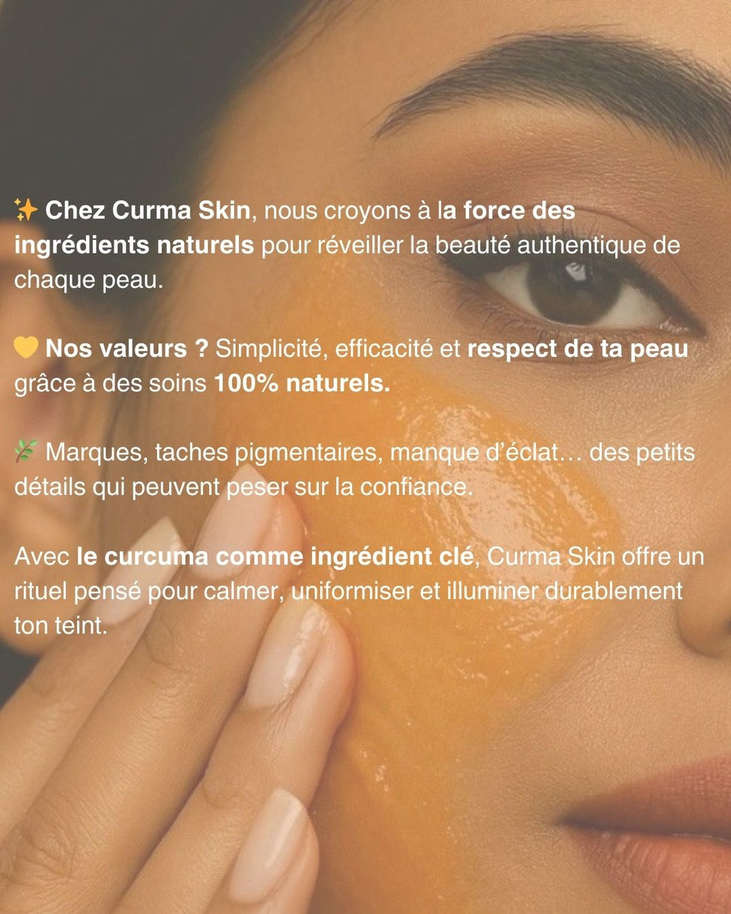Masque au  curcuma + 1 pinceau applicateur OFFERT